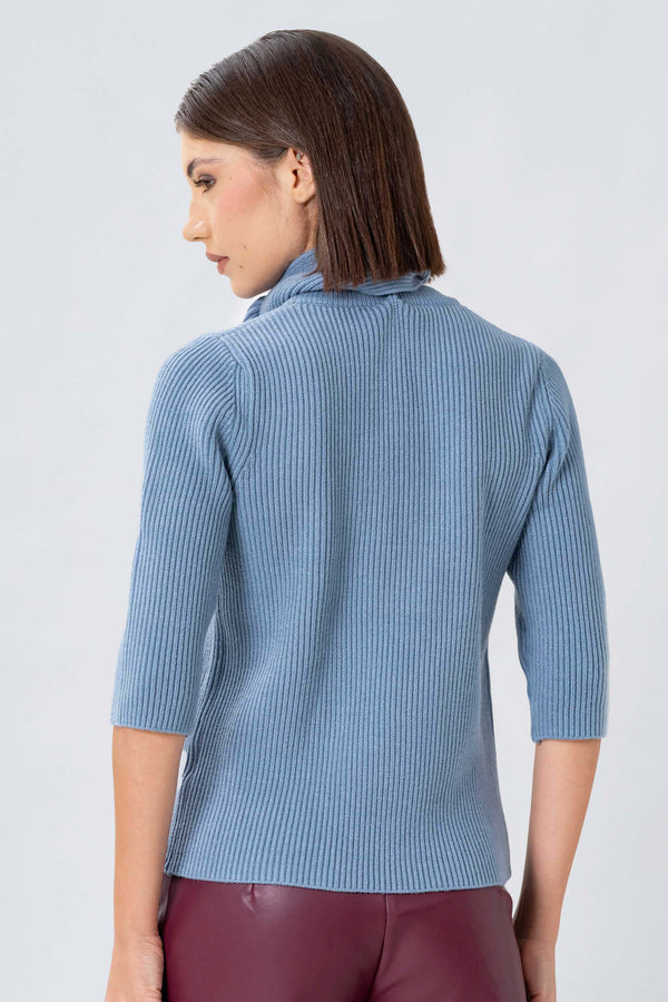 Maglia con collo a sciarpa - MAGLIA M/L NICOLAX