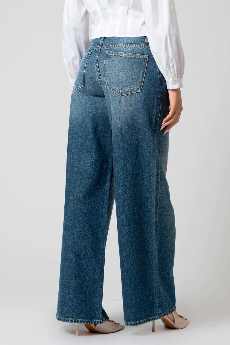 Pantaloni wide leg in denim - Trousers Denim MELORYX