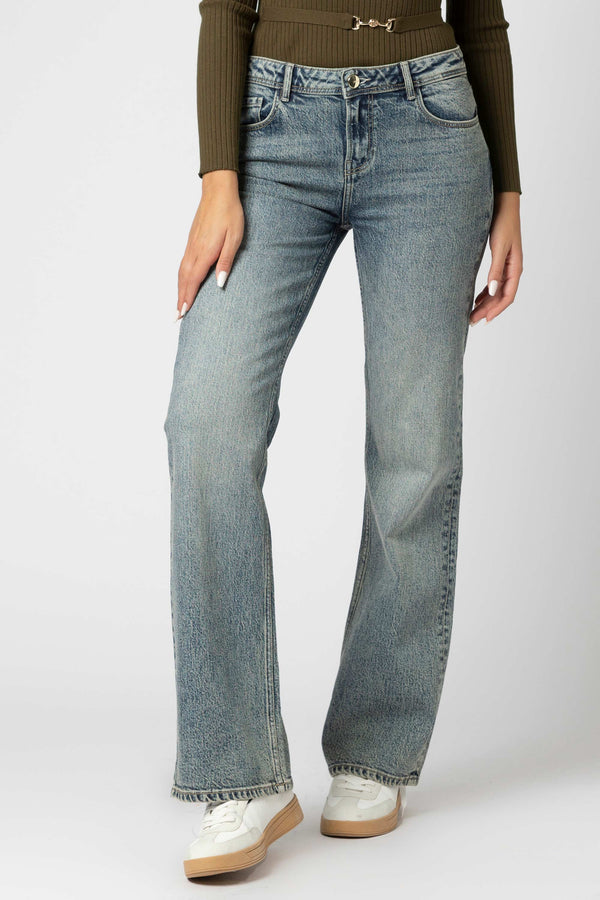 Pantaloni straight fit in denim - Pantalone Denim MAYTEX