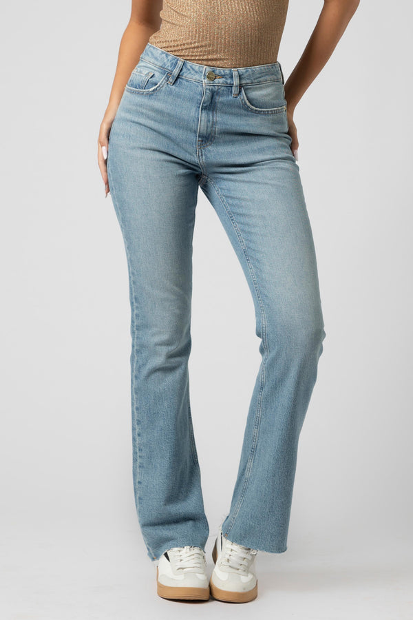 Pantaloni slim fit in denim - Trousers Denim LUCSTARX