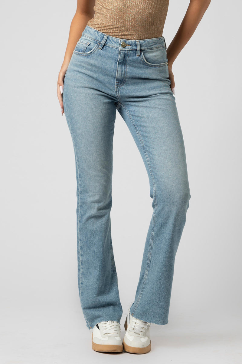Pantaloni slim fit in denim - Trousers Denim LUCSTARX