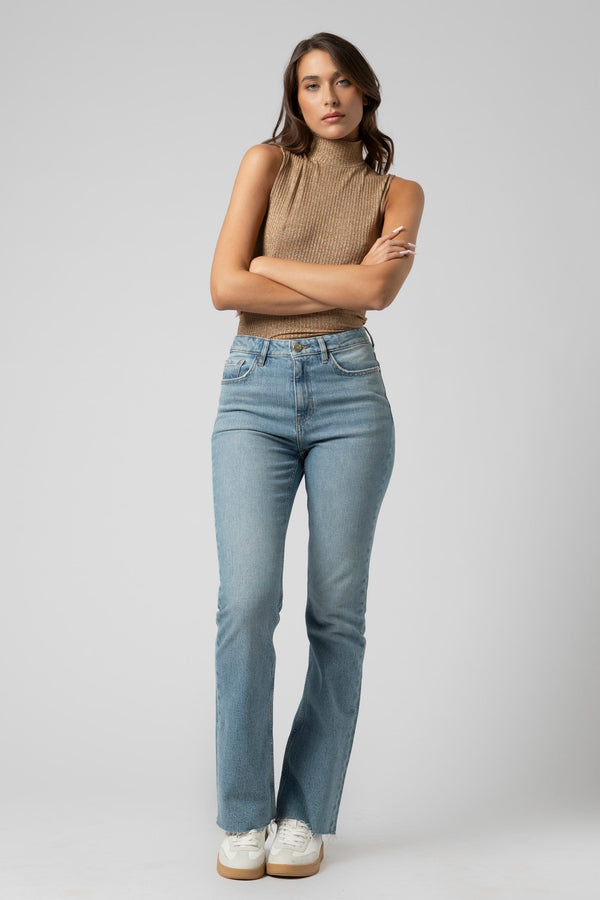 Pantaloni slim fit in denim - Trousers Denim LUCSTARX