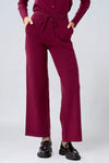 Soft elasticated tied knit trousers - NIRIANNAX knit pants