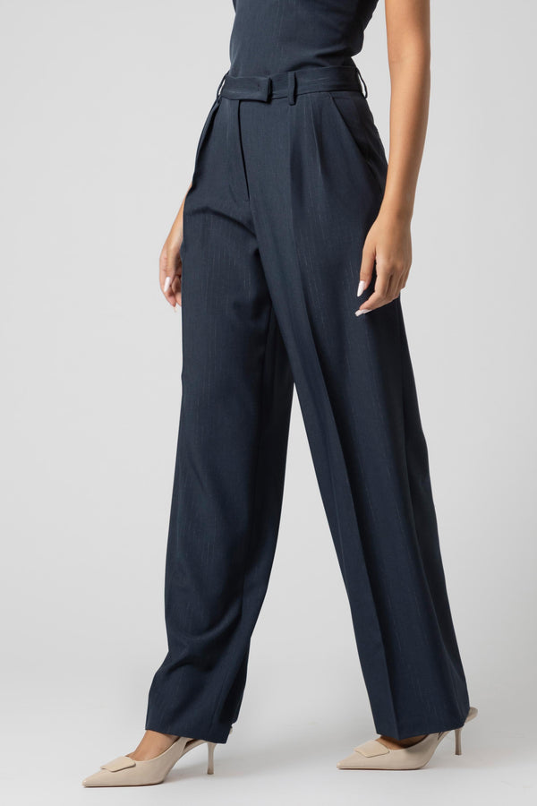 Pantaloni in tessuto gessato - Trousers KERISAX