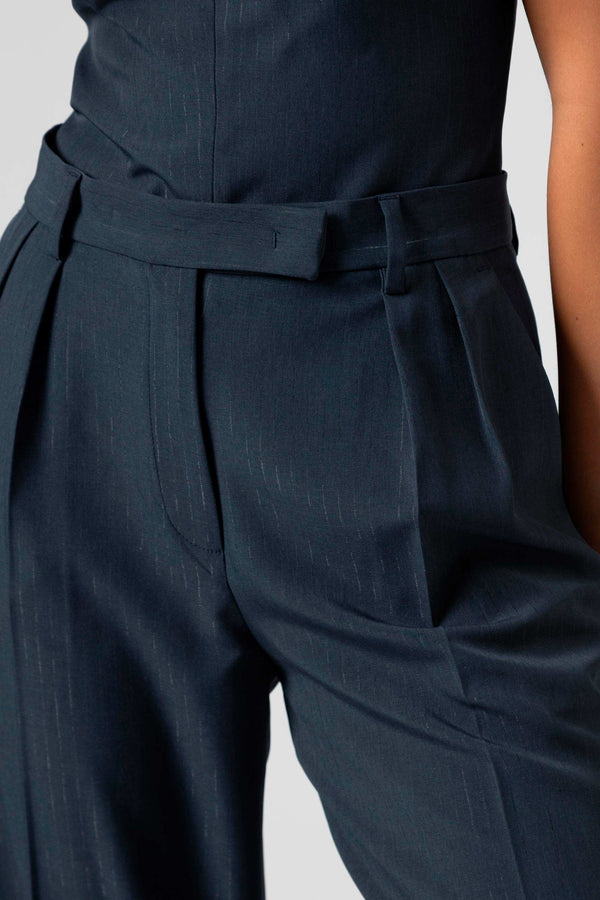 Pantaloni in tessuto gessato - Trousers KERISAX