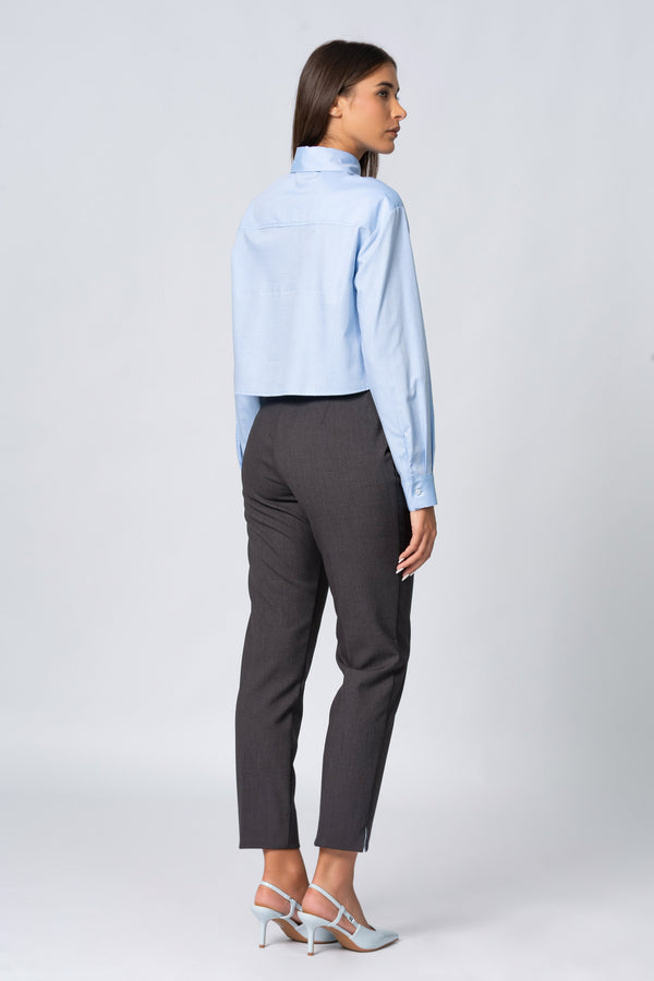 Pantaloni cropped taglio dritto - Pantalone Fashion TELESAX