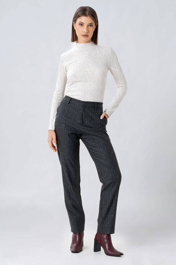 Pantaloni sartoriali in lurex - PANTALONE FASHION ENLOSSX