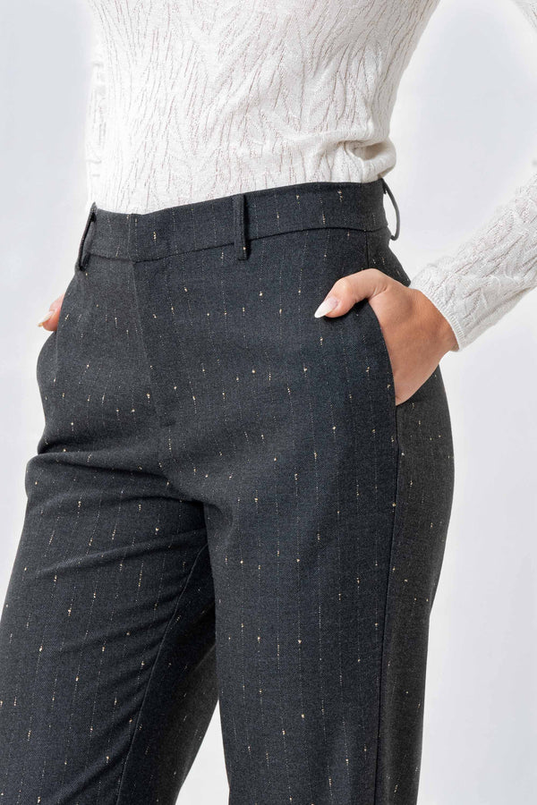Pantaloni sartoriali in lurex - PANTALONE FASHION ENLOSSX