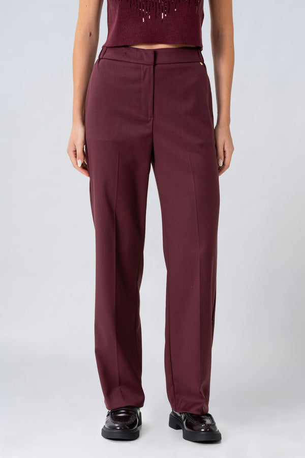 Pantaloni a vita alta con piega - PANTALONE FASHION SUSIX