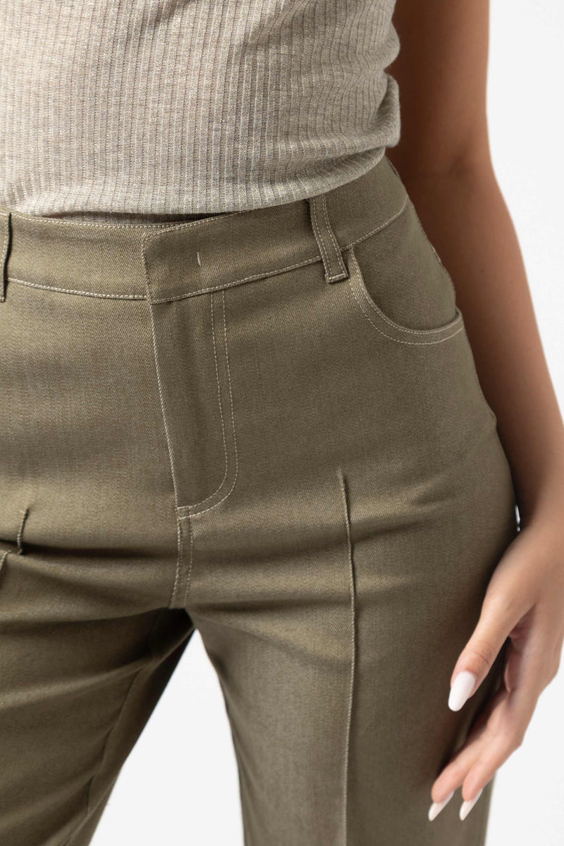 Pantaloni 5 tasche con piega cucita - Trousers CLARAEX