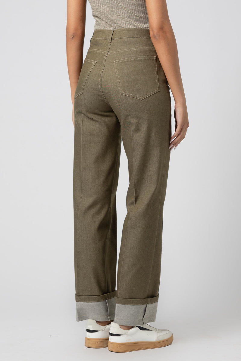 Pantaloni 5 tasche con piega cucita - Trousers CLARAEX