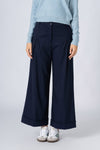 Pantalon large avec poches et revers - PANTALON BARBARAX