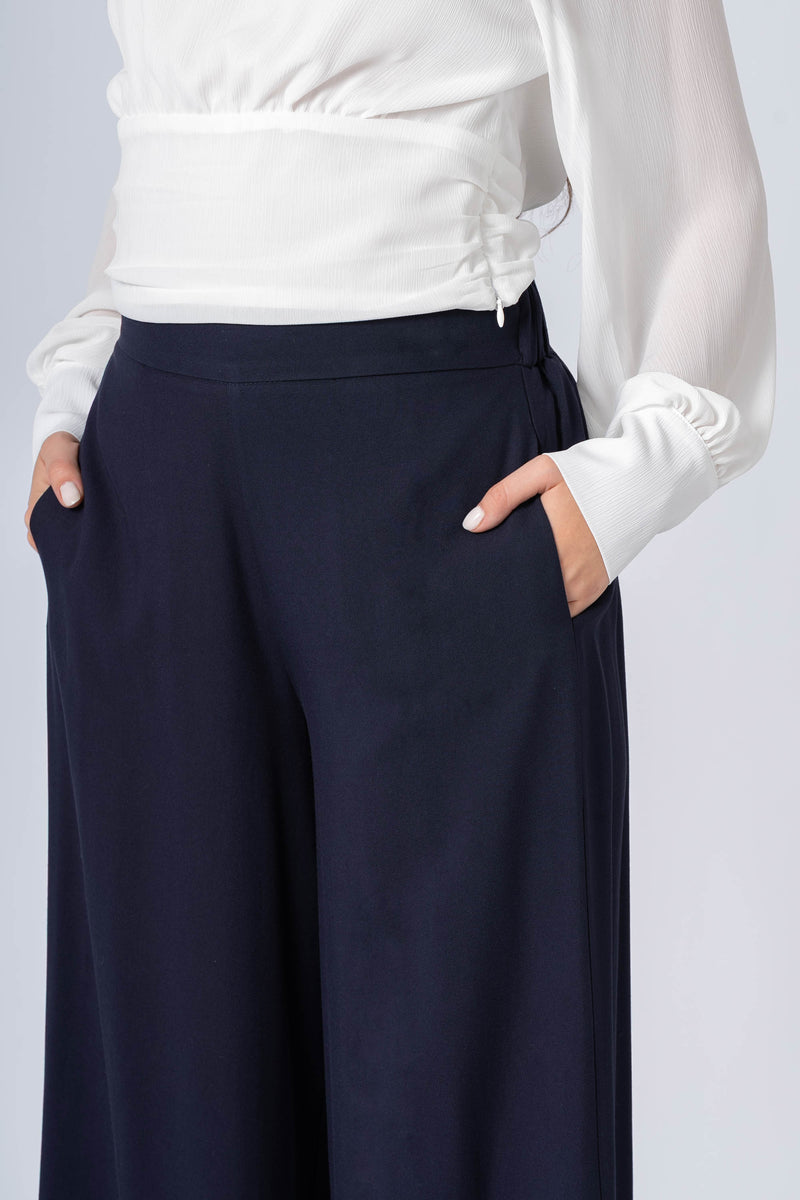 Pantalon fluide coupe droite large - PANTALON MODE ROSSINX
