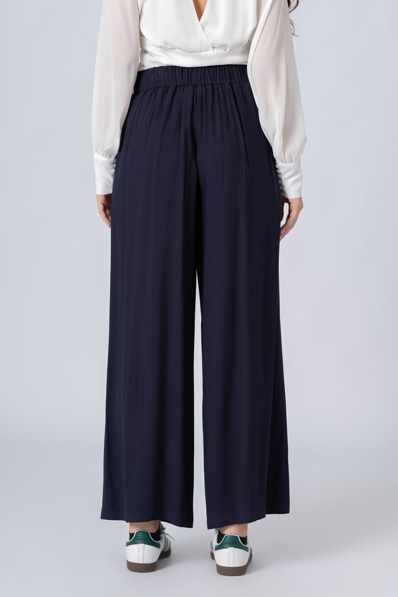 Pantalon fluide coupe droite large - PANTALON MODE ROSSINX
