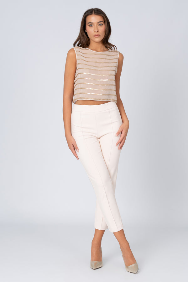 Pantaloni taglio cropped - Pantalone Fashion THREEX Kocca RTW