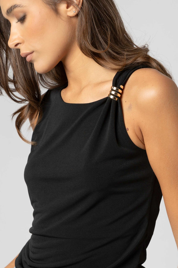 Top con dettaglio gioiello - Top IRENEX