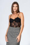 Top in pizzo con spalline sottili - TOP LORELLAX