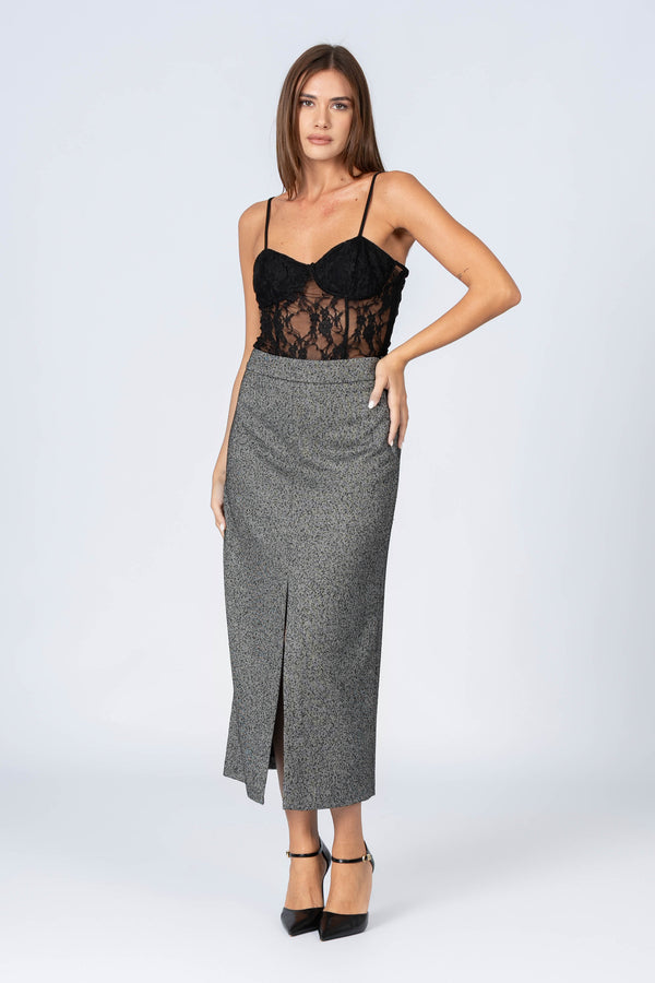 Top in pizzo con spalline sottili - TOP LORELLAX
