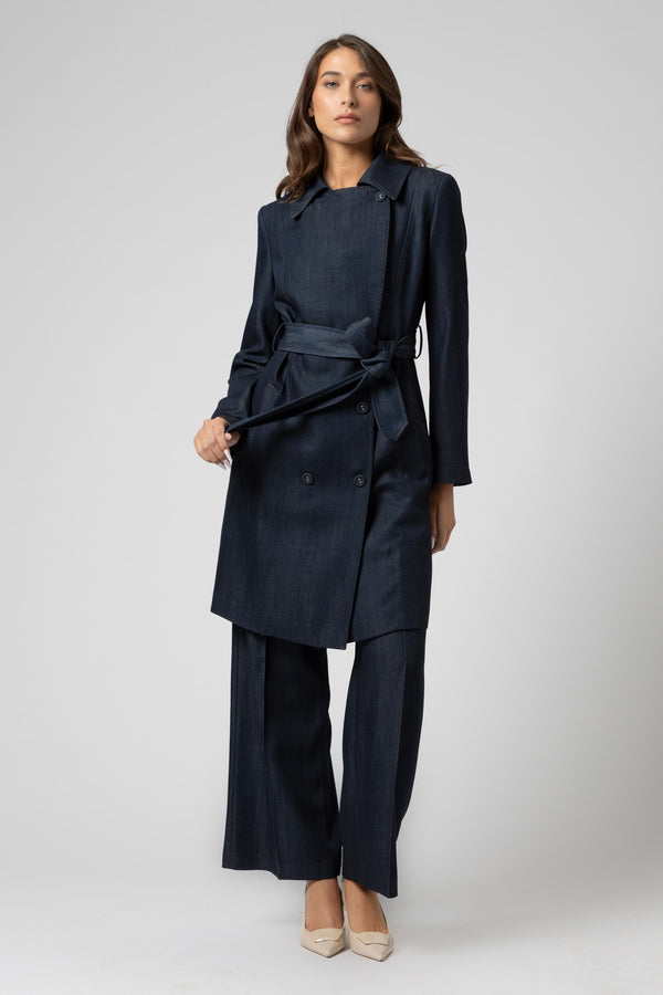 Trench longueur genou avec ceinture - Trench CHELSIEX