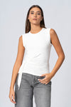 T-shirt in bambù con drappeggio - T-Shirt S/M TILLAX