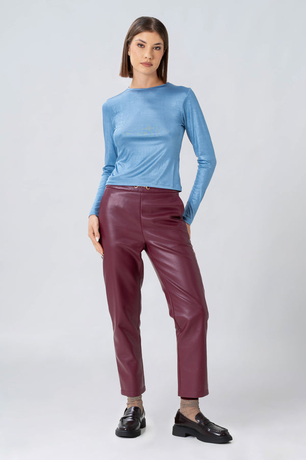 T-shirt aderente con scollo rotondo - T-SHIRT M/L WELLYX