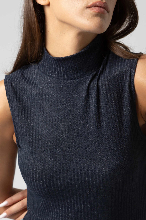 Top senza maniche in lurex - T-shirt THESYX