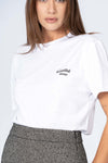 T-shirt in cotone con stampa lettering - T-SHIRT M/M GUADARX