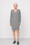 Knitted dress with long sleeves and a lace-trimmed hem - PAPAMON Knit Dress