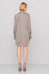 Dress with a high neckline and a draped scarf detail - ROY Dress