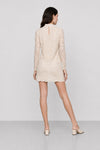 Blusa in pizzo floreale con maniche lunghe e collo alto - Blusa ABILIO