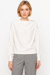 Blouse femme à manches longues avec détail à l'épaule - Chemisier LEYS