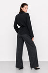 Wrap blouse with a ruffled V-neckline and a tie waist - CARPOFORO blouse