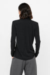 Blouse with a keyhole, tie detail and a textured pattern - CATALDO blouse