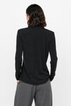 Blouse with a keyhole, tie detail and a textured pattern - CATALDO blouse