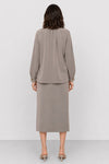 Blusa da donna a maniche lunghe con scollo rotondo - Blusa LEILANI