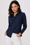 Button-up blouse with long sleeves and a classic collar - CELHYAN blouse