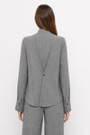 Blusa da donna in viscosa a quadri con collo a fiocco - Blusa CLEMENT