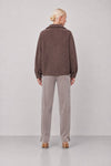 Double-breasted coat with a textured bouclé fabric - EVANDRO coat