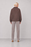 Double-breasted coat with a textured bouclé fabric - EVANDRO coat