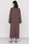 Cappotto lungo da donna in lana con collo a revers - Cappotto MIMMI