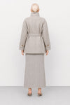 Cappotto da donna doppiopetto con cintura e collo classico - Cappotto HERICO