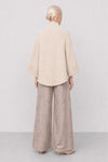Knitted coat with a high collar and button front - ERMELANDO Knitted Coat