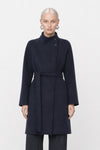 Manteau structuré avec col montant et ceinture - Manteau OVILIO