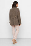 Double-breasted coat in a herringbone wool blend - KONTE coat