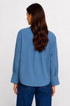 Camisa fluida de lyocell y algodón con cuello decorado - Camisa DERECK