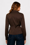 Camicia da donna a portafoglio in viscosa con laccetto - Camicia ALGIDE
