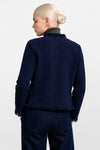 Cropped boucle jacket with fringe and decorative buttons - ROLFO Knit Jacket