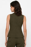 Gilet da donna con scollo a V e spilla decorativa - Gilet FERMO