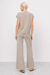 Gilet da donna in maglia di lana e cashmere con scollo a V - Gilet In Maglia ERKEN