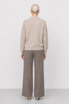 Women's jumper in a wool blend with a layered V-neck - CRAIG Sweater